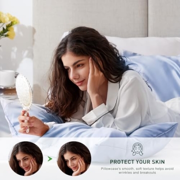 Love's Cabin Satin Pillowcase for Hair Skin Care Set