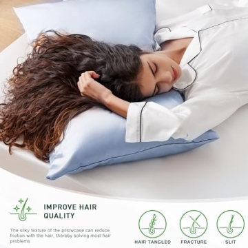 Love's Cabin Satin Pillowcase for Hair Skin Care Set