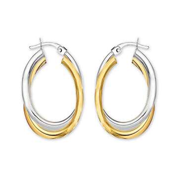 Elegant 925 Sterling Silver Hoop Earrings for Women