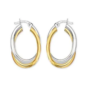 Elegant 925 Sterling Silver Hoop Earrings for Women