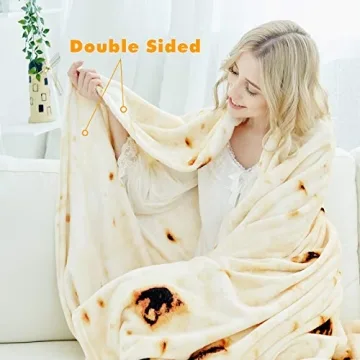 CASOFU Tortilla Throw Blanket - Fun Cozy Gift for All