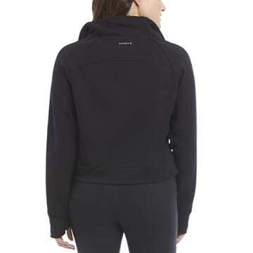 Danskin Women's Mixed Rib Pullover Jacket for Active Wear
