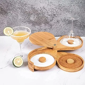 Enhance Cocktails with Jillmo Bamboo Salt Rimmer Set