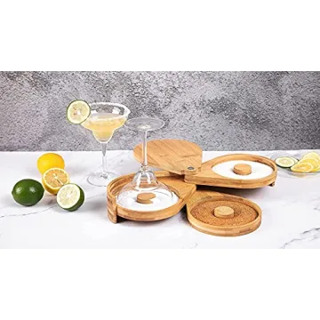 Enhance Cocktails with Jillmo Bamboo Salt Rimmer Set