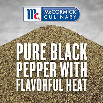 McCormick Culinary Pure Ground Black Pepper, 18 oz - Premium Quality
