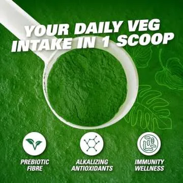 EHP Labs OxyGreens Super Greens Powder - Spirulina & Chlorella Superfood, Green Juice Powder & Greens Supplements with Prebiotic Fibre, Antioxidants & Immunity Support, 30 Serves (Strawb. Margarita)