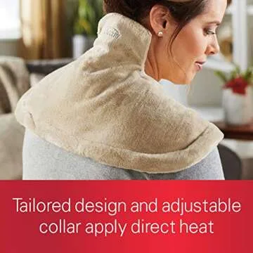 Sunbeam Neck & Shoulder Heating Pad - Pain Relief with 4 Settings