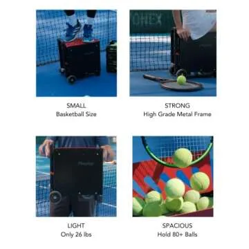 Nisplay Portable Tennis Ball Machine - Dual Motor Performance