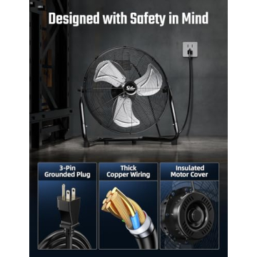 Simple Deluxe 18 Inch High Velocity Fan for Summer Comfort