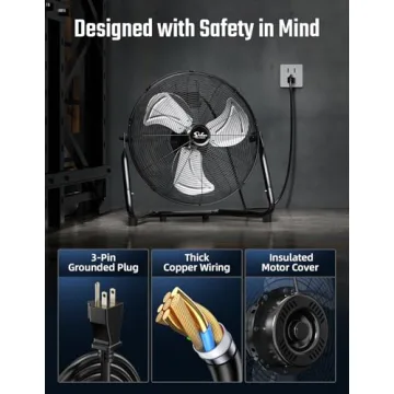 Simple Deluxe 18 Inch High Velocity Fan for Summer Comfort