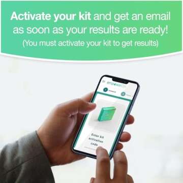 empowerDX MTHFR Gene Test Kit, Methylation Test, Easy at-Home Test Detects Presence of 677 and 1298 MTHFR Gene Variants, Ages 2+, Fast Results Within 6 Days