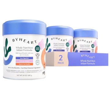 ByHeart Infant Formula Powder for Infants 0-12 Months, Made With Organic Whole Milk, Clean Label Cer...