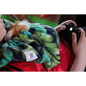 Critter Cuddler Small Animal Carrier and Bonding Pouch Anti-Anxiety Interactive Play Exercise Ring Therapeutic for Pet & Handler Dog Cat Hedgehog Puppy Travel Sling - Made in USA (Pink Polka Dot)