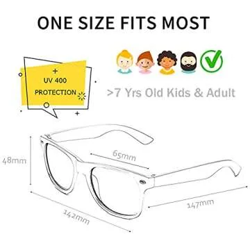 12 Pack Yellow Party Sunglasses Bulk, Classic Retro Unisex Adult Glasses