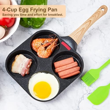 MyLifeUNIT Egg Frying Pan - Nonstick 4-Cup Breakfast Essential