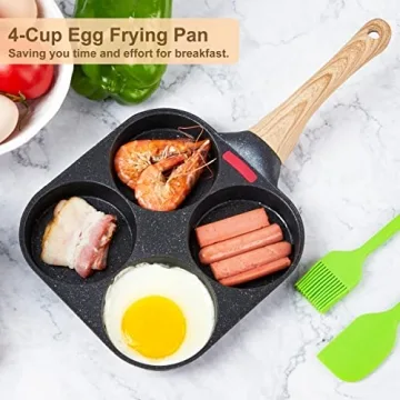 MyLifeUNIT Egg Frying Pan - Nonstick 4-Cup Breakfast Essential