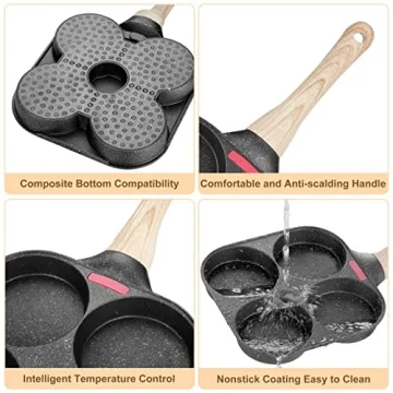 MyLifeUNIT Egg Frying Pan - Nonstick 4-Cup Breakfast Essential