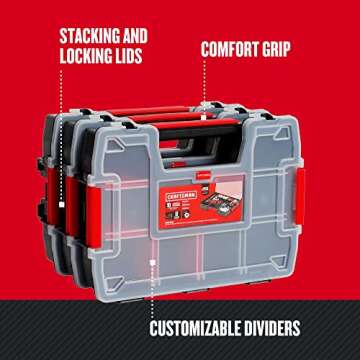 CRAFTSMAN Storage Organizer, Durable 3-Pack Solution