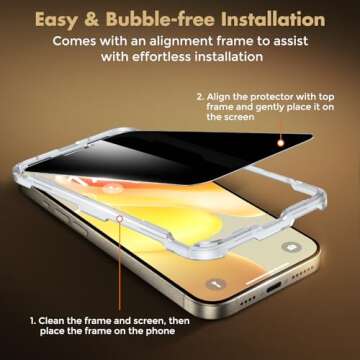 UNBREAKcable Privacy Screen Protector for iPhone 15 Pro Max