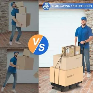 SOYO Folding Hand Truck 500lbs Heavy Duty Portable Dolly