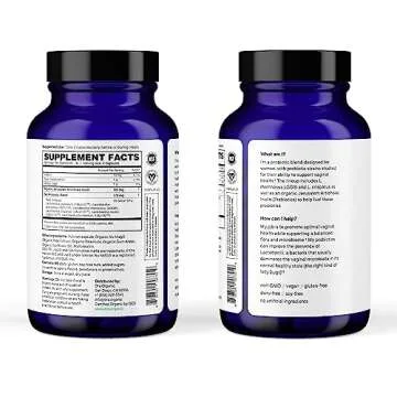 Ora Organic Prebiotics and Probiotics for Women - Lactobacillus for Vaginal and Urinary Tract Health, Contains 16 Billion CFU, 6 Strains - 1 Month Supply, 60 Vegan Probiotic Capsules