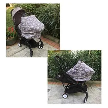 Versatile Nursing Cover for Babies - Stylish Grey Arrow Design