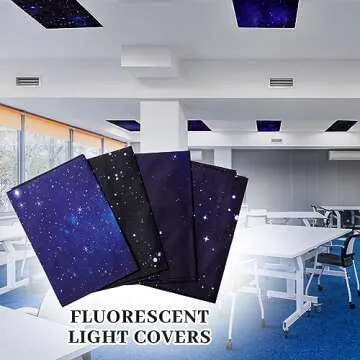 ROCEEI Fluorescent Light Covers - Magnetic & Stylish Decor