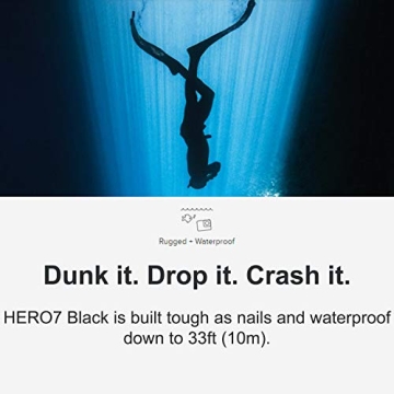 GoPro HERO7 Black Waterproof 4K Action Camera - Includes Extra Battery