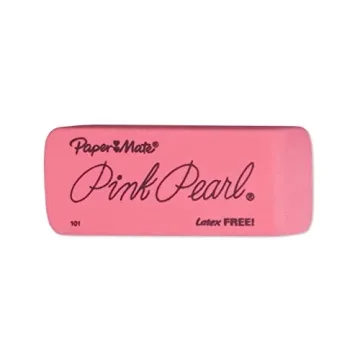 Pink Pearl Large Erasers 12 Count Smudge-Free Latex-Free