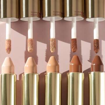 Wander Beauty Dualist Matte and Illuminating Concealer Makeup - Light - Dual-Ended Matte Concealer Stick + Liquid Concealer - Full Coverage Concealer Brightens, Firms & Hydrates Under Eyes -0.28 fl oz