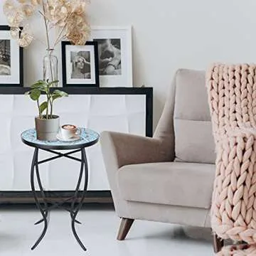 Vipush Mosaic Outdoor Side Table for Every Space