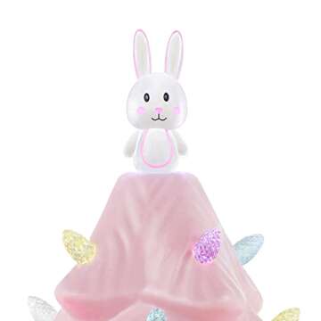 Mr. Cottontail 13 Inch LED Ceramic Easter Tree