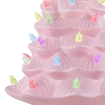 Mr. Cottontail 13 Inch LED Ceramic Easter Tree