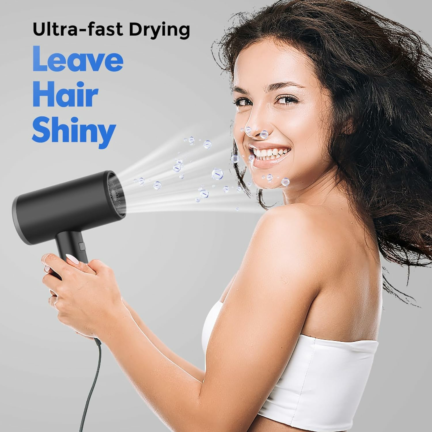 SIYOO Ionic Blow Dryer with Diffuser & Nozzle