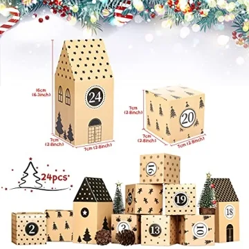 KESOTE Advent Calendar Boxes to Fill for Christmas Joy
