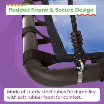 Platform Tree Swing for Kids - Swings for Swing Set, Tree Branch, or Playground - Outdoor Swing with...