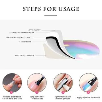 2 Pcs White Pearl Chrome Nail Powder,Mirror Effect Aurora Magic Pearlescent Nail Jewelry Glitter Holographic Pigment Symphony Mermaid Pearl Neon Ice Aurora Dust Nail Powder,DIY Nail Art Decorations