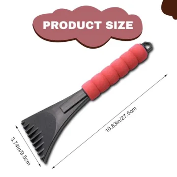 Lonuxi Durable Car Ice Scraper with Foam Handle for Winter