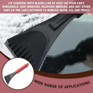 Lonuxi Durable Car Ice Scraper with Foam Handle for Winter
