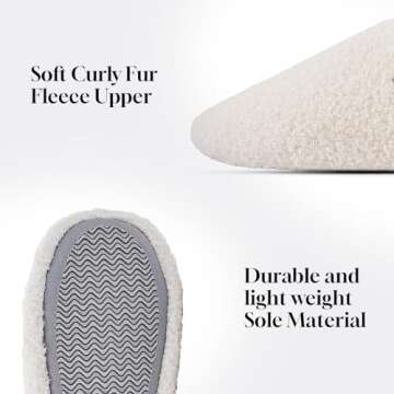RDHOSUPY Fuzzy Cozy House Slippers for Woman,Comfy Warm Winter Fall Indoor ladies Slippers,Slip On W...