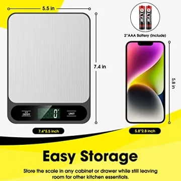 Mik-Nana Digital Kitchen Scale - 10kg with Tare Function