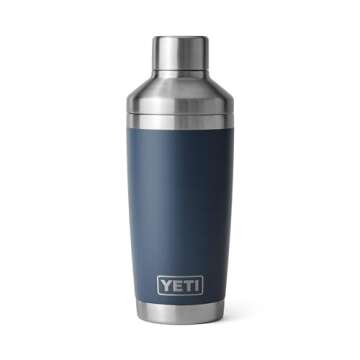 YETI Rambler 20 oz Cocktail Shaker, Stainless Steel, Vacuum Insulated, Navy