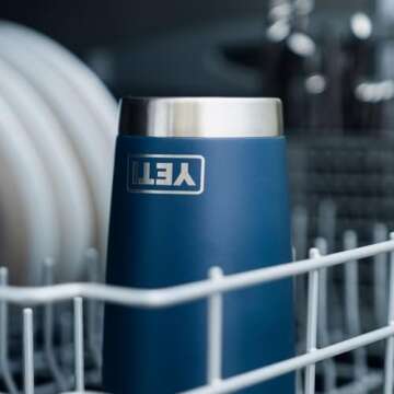 YETI Rambler 20 oz Cocktail Shaker, Stainless Steel, Vacuum Insulated, Navy