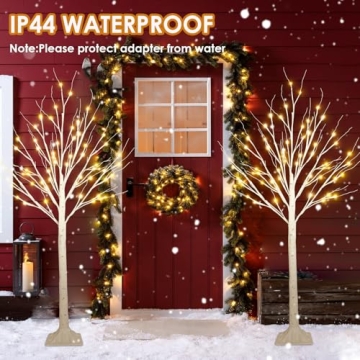 Lighted Birch Trees - 4FT Indoor & Outdoor Decor