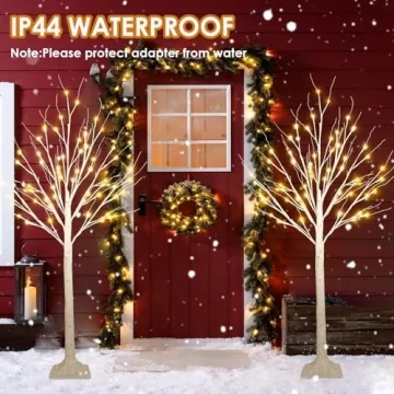 Lighted Birch Trees - 4FT Indoor & Outdoor Decor