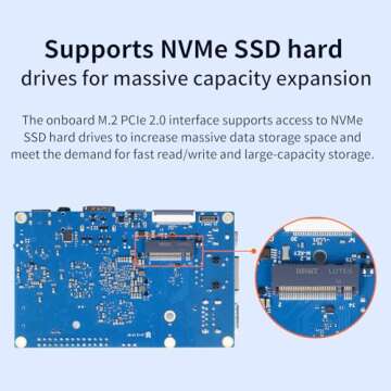 Orange Pi 5 8GB LPDDR4/4X Rockchip RK3588S 8-Core 64 Bit Single Board Computer, Development Board Run Orange Pi/Linux/Ubuntu/Debian/Android OS (8GB)