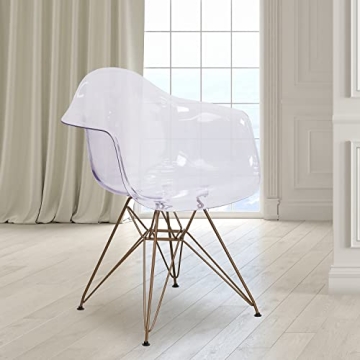 Stylish Flash Furniture Allure Transparent Side Chair