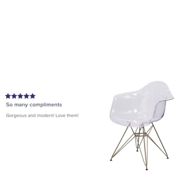 Stylish Flash Furniture Allure Transparent Side Chair