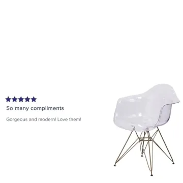 Stylish Flash Furniture Allure Transparent Side Chair
