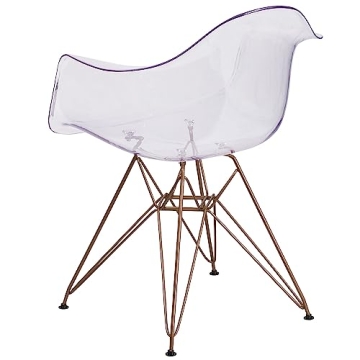 Stylish Flash Furniture Allure Transparent Side Chair